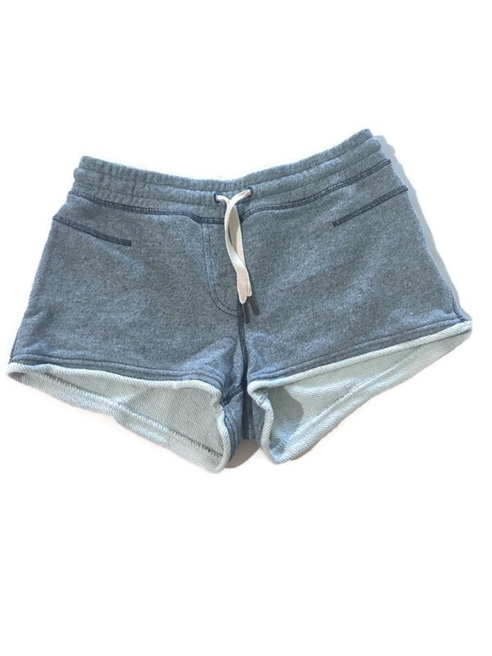 RARE lululemon All You Need French Terry Drawstring Sweat Shorts Blue Marie SZ 6